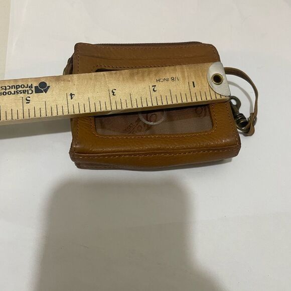 Fossil  Leather Wallet Bi-Fold Snap Zipper Credit Card ID Holder - Picture 9 of 9